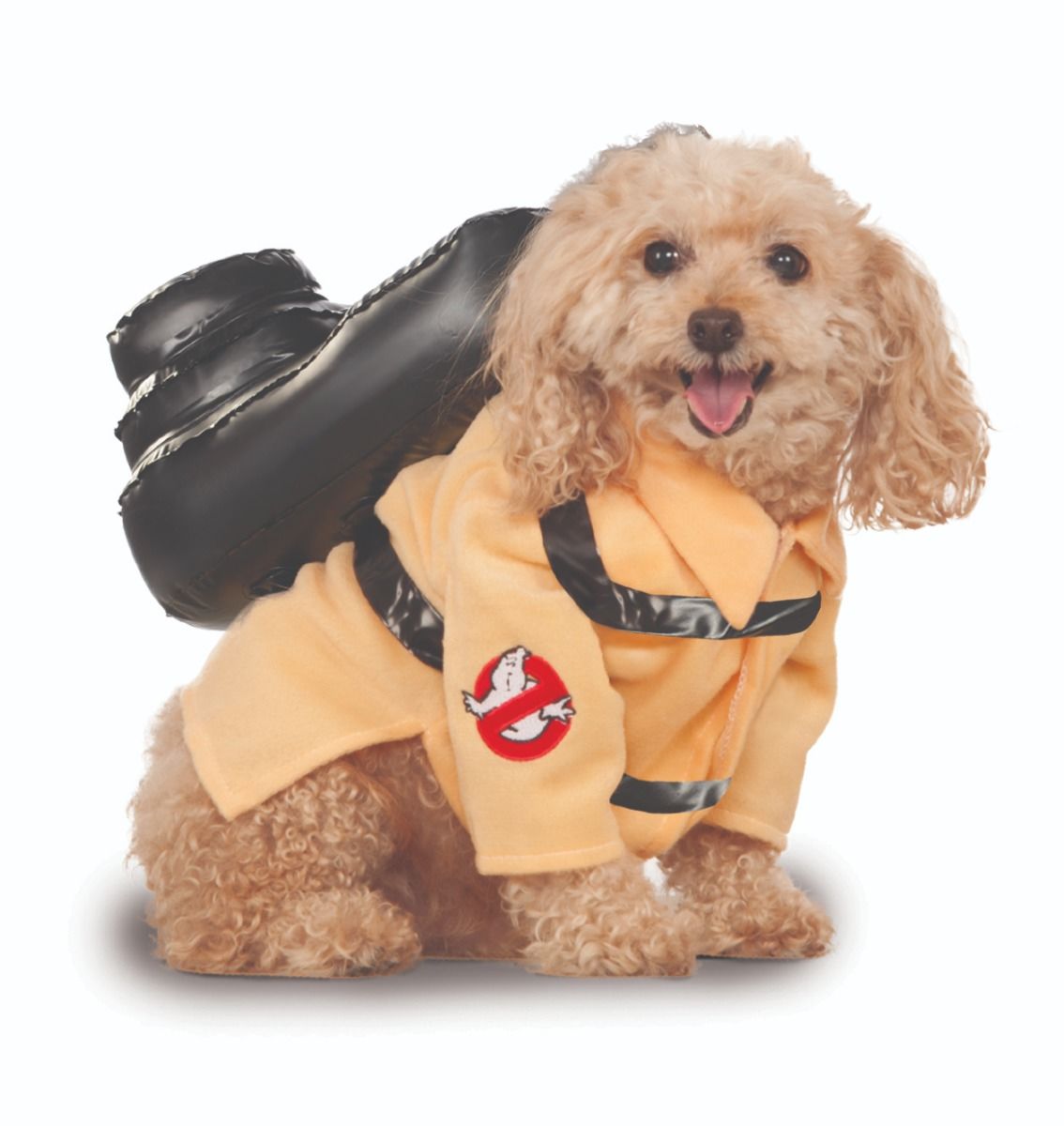 Puppy Ghostbuster jacket and backpack