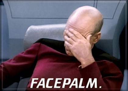 Picard Face Palm Magnet