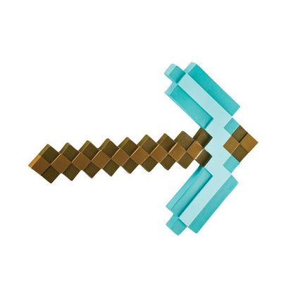Brown and teal pick axe