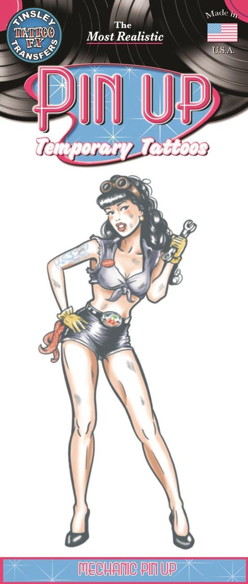 Pin Up Girl Temp Tattoo