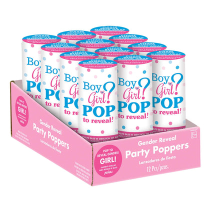 Pink Confetti Girl Poppers