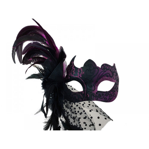 Pink Feather Mask