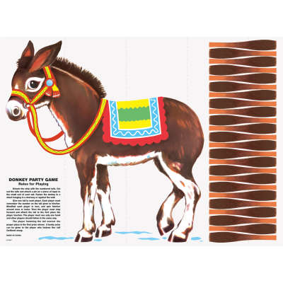 Pin the Tail on the Donkey Party Game