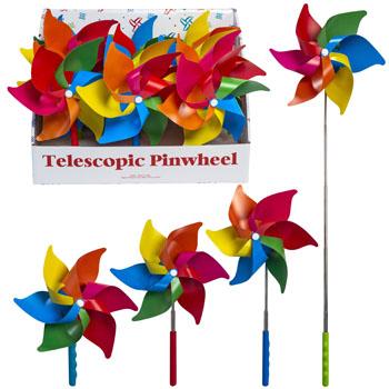 Pinwheel Rainbow - Extendable Wand