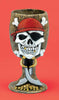 Pirate cup with skull, swords and coins