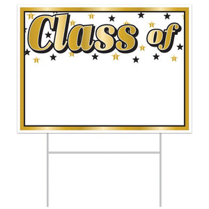  Plastic "Class Of" Yard Sign