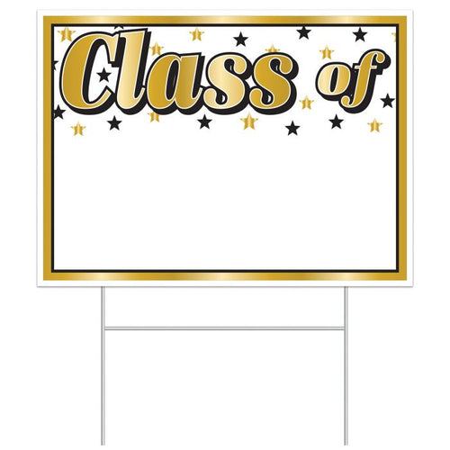  Plastic "Class Of" Yard Sign