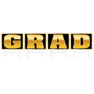 Plastic Grad Yard Sign