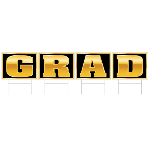 Plastic Grad Yard Sign
