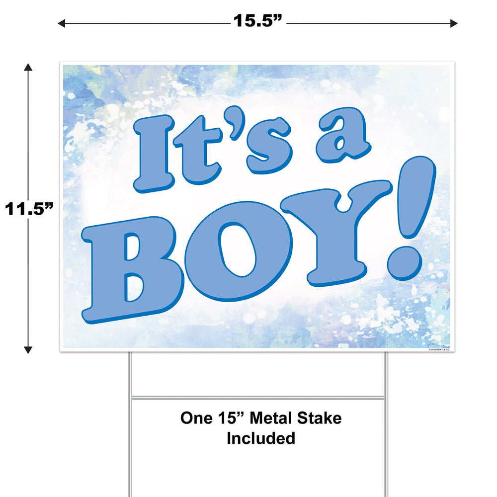 Plastic It's A Boy! Yard Sign