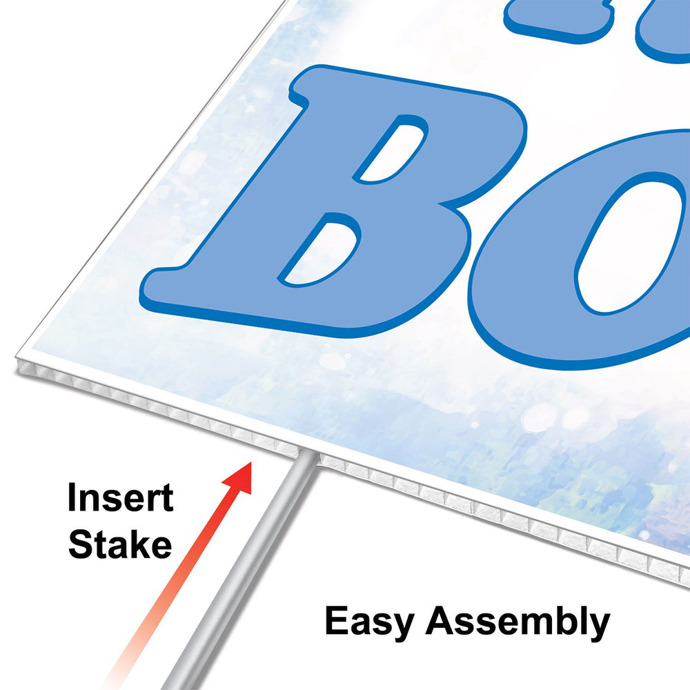 Plastic It's A Boy! Yard Sign