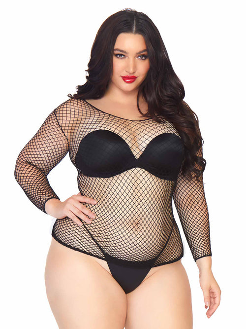 Fishnet Shirt Plus Size