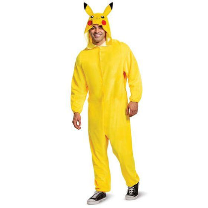 Yellow Pikachu Jumpsuit with Hood