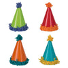 Pom Pom Mini Party Hats 8ct