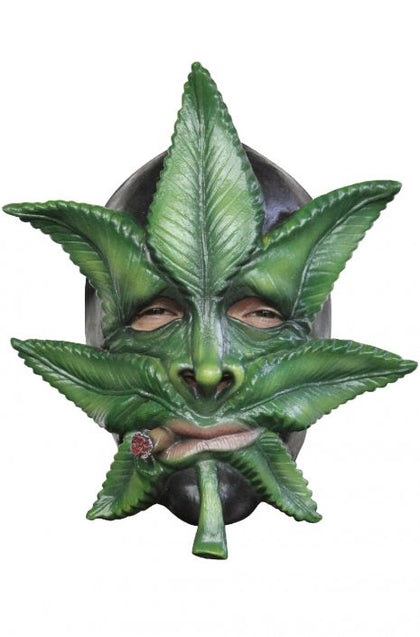 Smoking green leaf mask