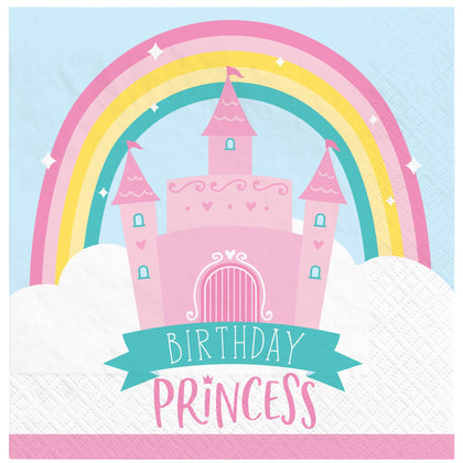 Princess Castle Luncheon Napkins 16ct | Kid's Birthday