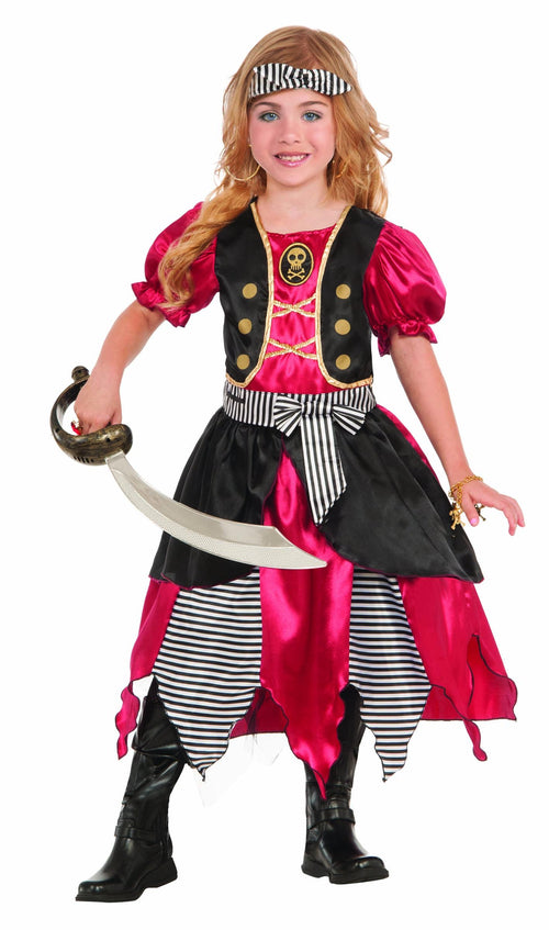 Pirate dress and striped headband