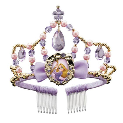 Pink and lavender tiara with hair combs