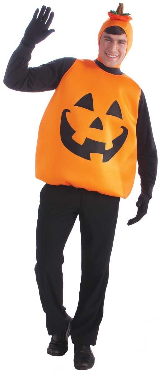 Orange with black pumpkin style face