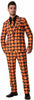 Orange Pumpkin print suit and tie