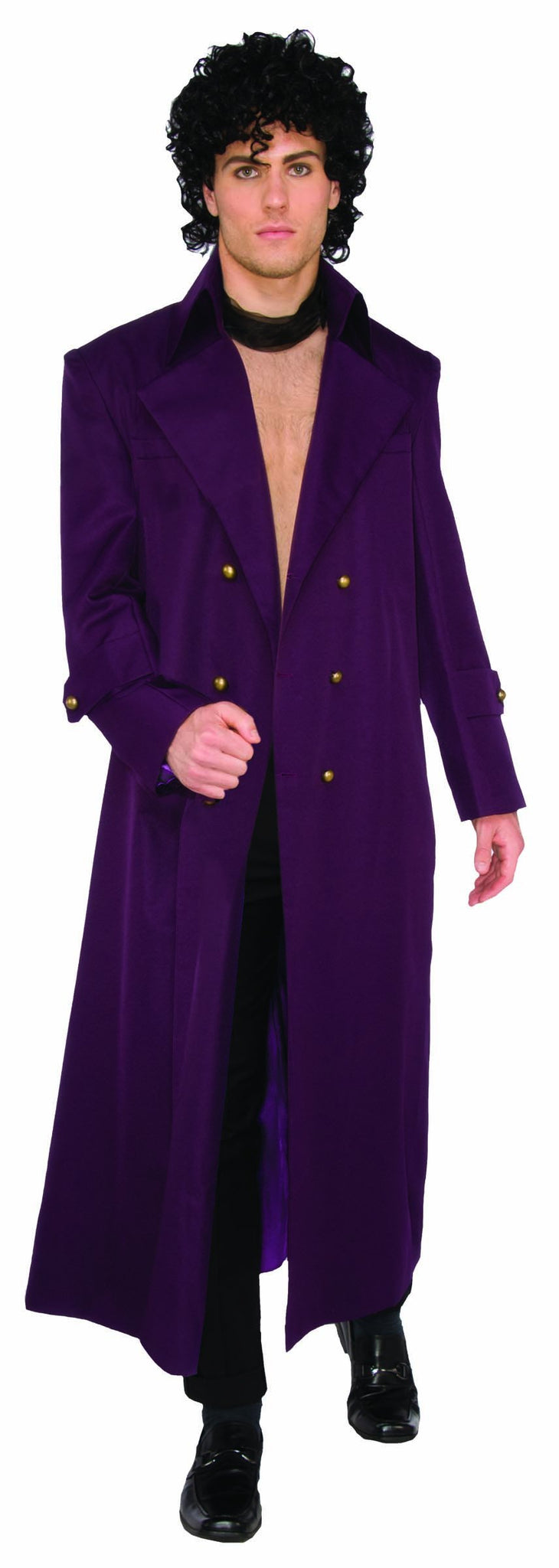 Long Dark Purple Jacket with gold buttons