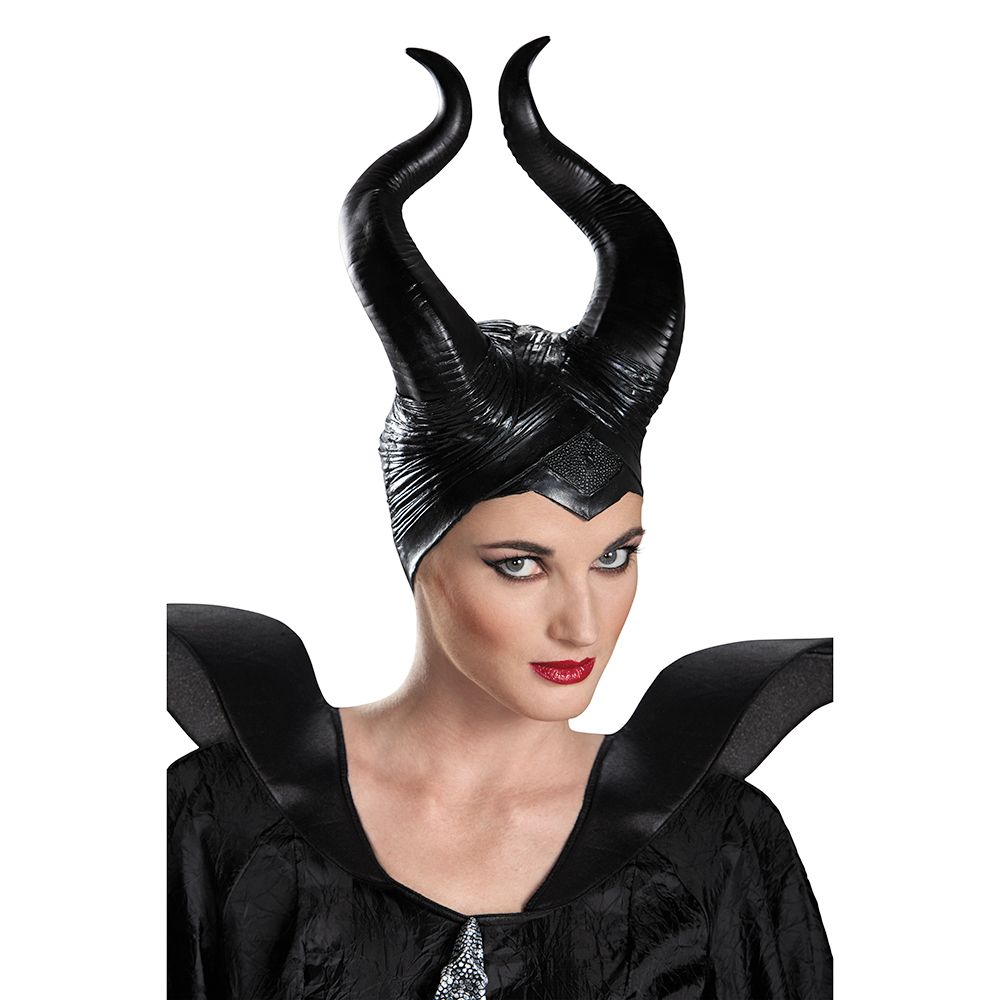 Vinyl headpiece with stiff horns