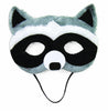 Grey, black and white racoon mask