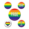 Rainbow Party Buttons 2-1/3
