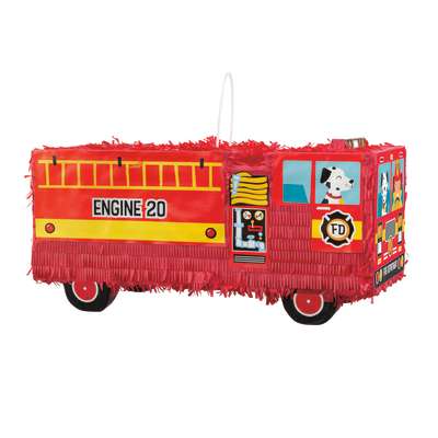 Red Fire Truck 3D Pinata