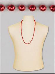Red Mardis Gras Beads - 1 dozen