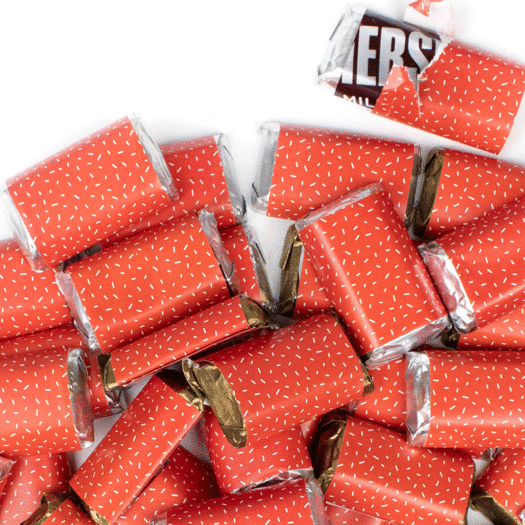 Red Wrapped Hershey's Miniatures