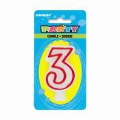 Numeral Deluxe Birthday Candles - 3  | Candles
