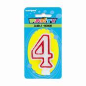 Numeral Deluxe Birthday Candles - 4  | Candles