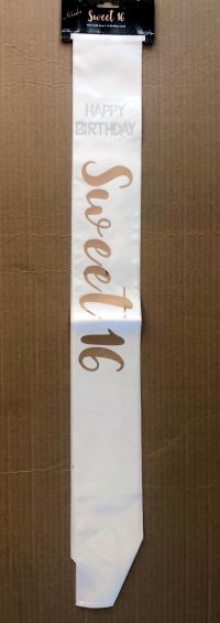 sweet 16 sash