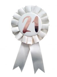 Rose Gold 21st Birthday Rosette