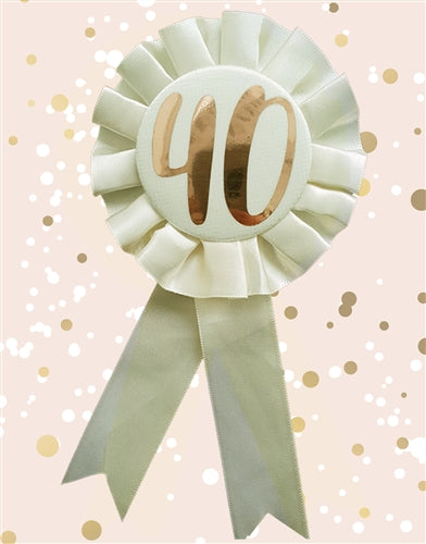 Rose Gold 30th Birthday Rosette