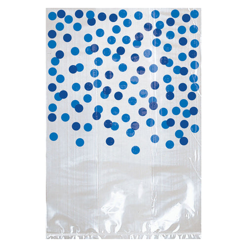 Clear with blue dots