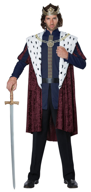 Fur Trimmed Men's King Costume