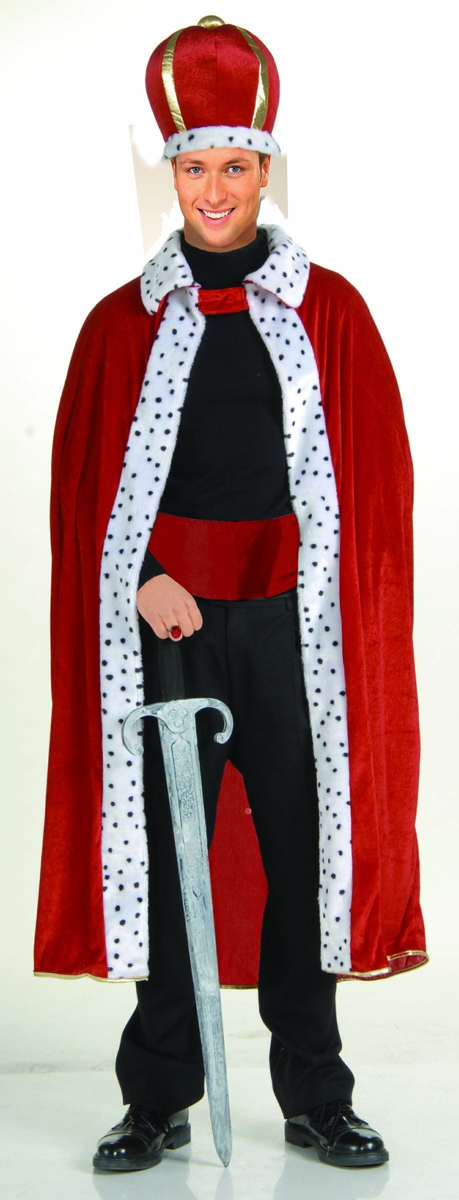 Fur Trimmed King Robe and Crown