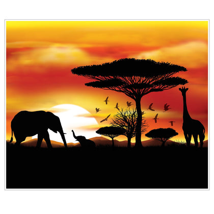 Safari Animals Insta-Mural Backdrop