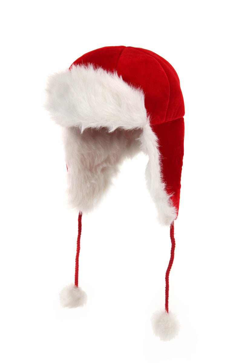 Santa Aviator Plush Hat