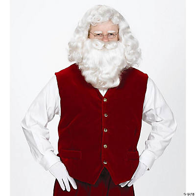 Santa Velvet Vest With Buttons | Halco