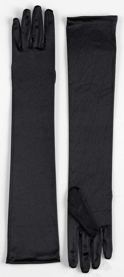 Long dress gloves in white or black 20