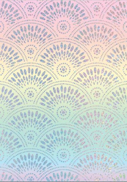 Scallop Ombre Holographic Hot Stamp | Gift Wrap