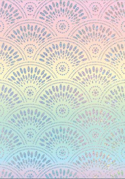 Scallop Ombre Holographic Hot Stamp | Gift Wrap