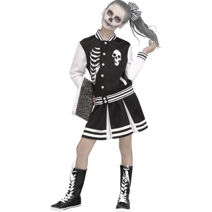 Black and White Skull Squad Costume