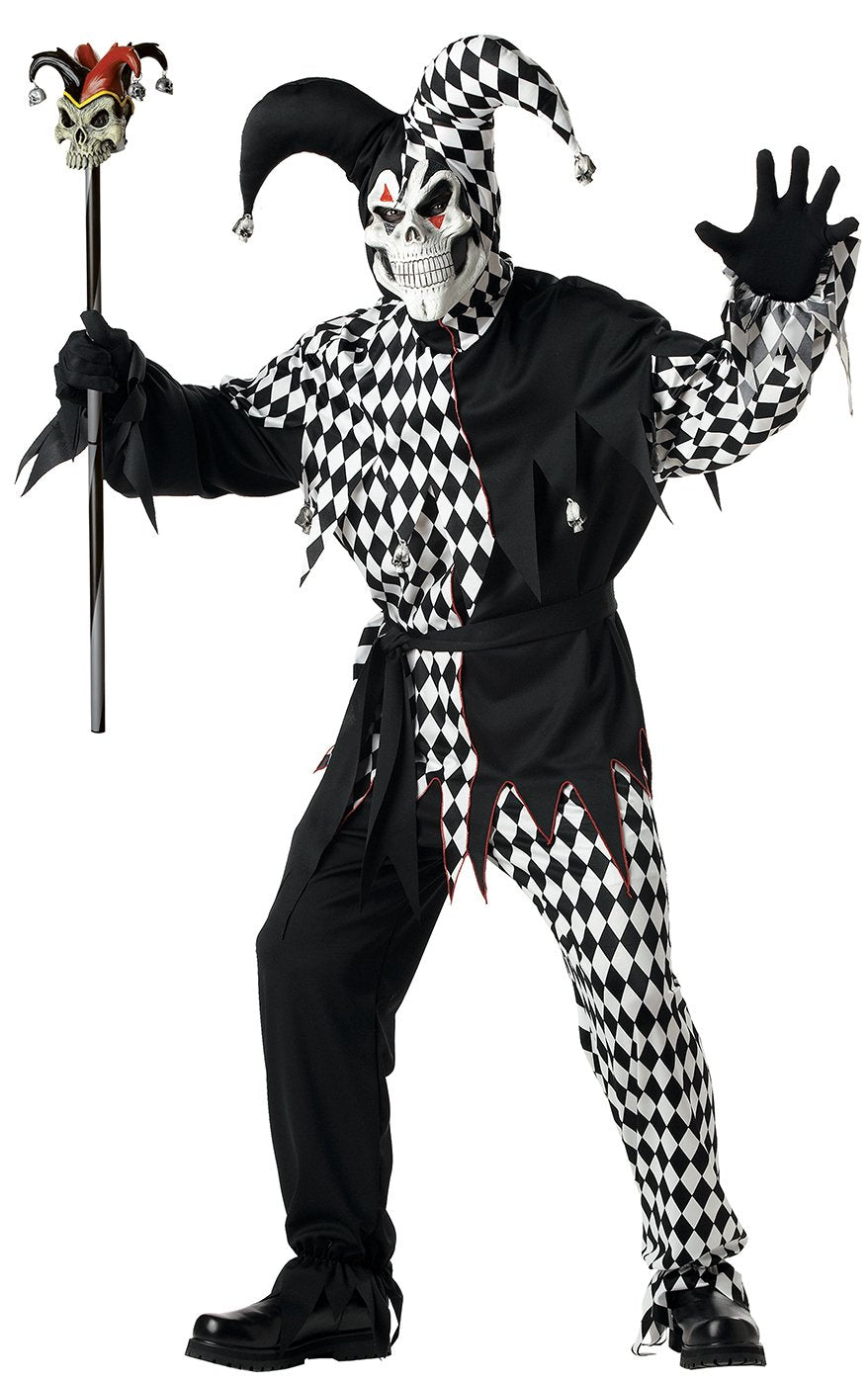 Black and White Creepy Jester