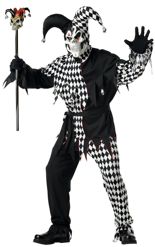 Black and White Creepy Jester