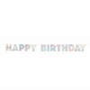 Iridescent Foil Happy Birthday Banner 7.25ft | Generic Birthday