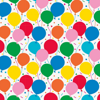 Colorful Balloons Gift Wrap 30
